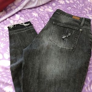 Judy blue skinny fit 16w black distressed